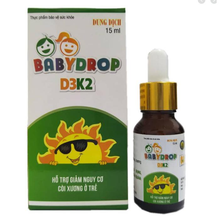 BABY DROP _ bổ sung Vitamin D3 và Vitamin K2 giúp tăng cường hấp thu Canxi