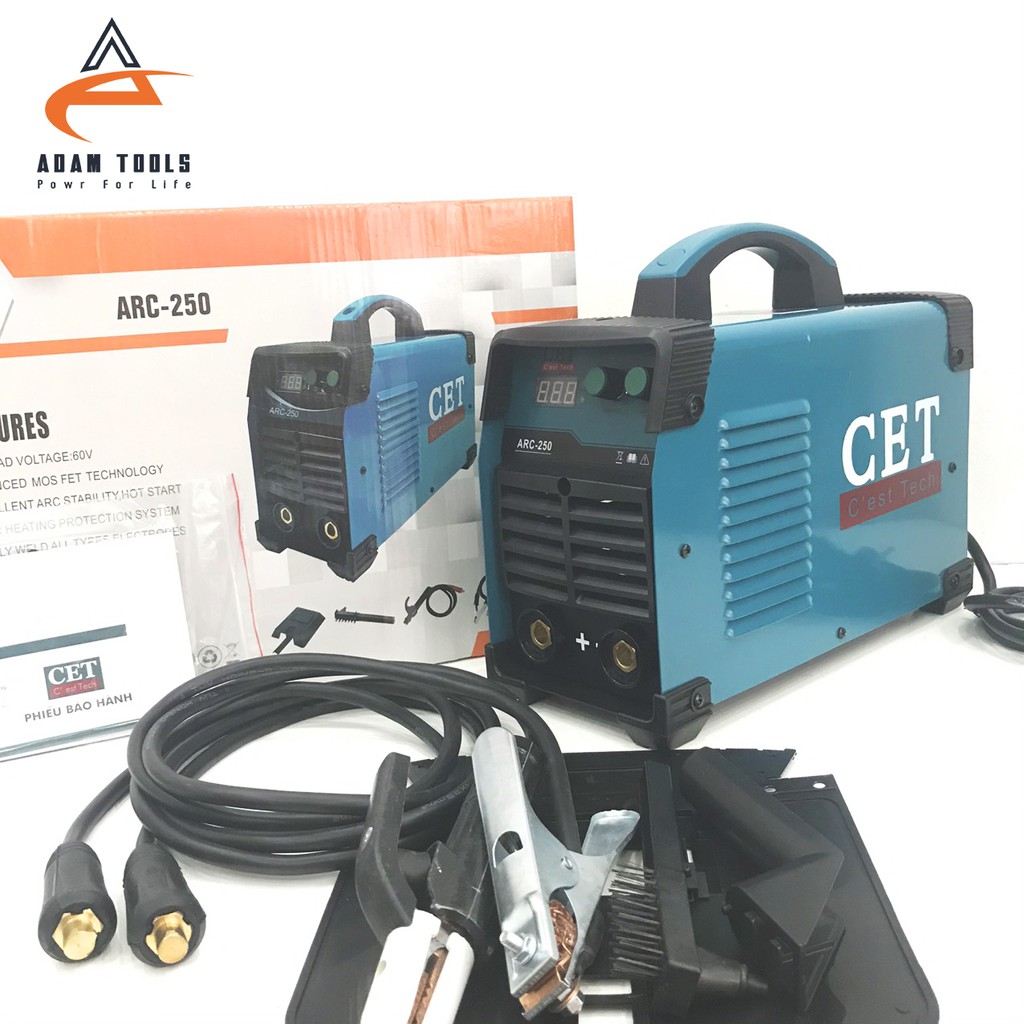 Máy hàn Mosfet CET ARC-250 - Máy 3 bo - 6 tụ chuyên chiến công trình- Chính Hãng  Bảo hành 12 Tháng