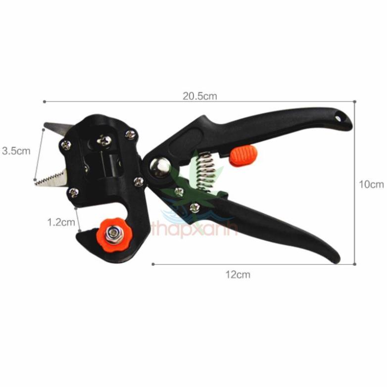 Kéo ghép cành đa năng chuyên dụng tặng 2 lưỡi cắt và trụ đỡ thay thế (màu đen) - Công Nghệ Số BV