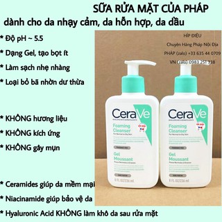 SỮA RỬA MẶT CERAVE CỦA PHÁP