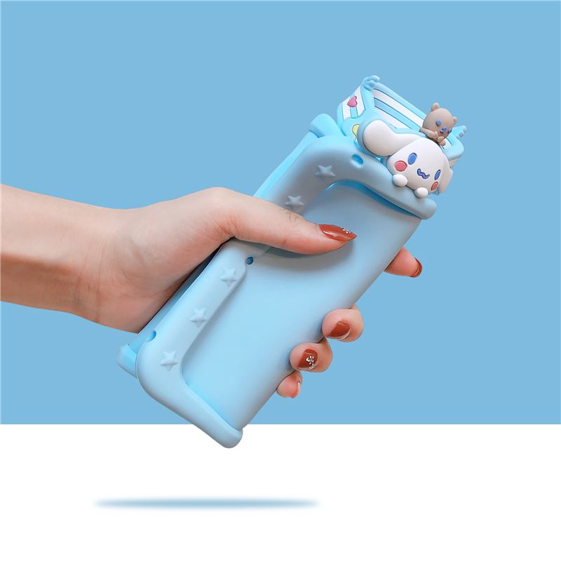 Ốp Máy Tính Bảng Silicon Hình Cinnamoroll 3d Có Dây Đeo Cho Apple Ipad Air Pro 7.9 9.7 10.5 11 10.2 "Inch Mini 1 2 3 4 5 2017 / 2018 / 2019 / 2020 Giá Đỡ