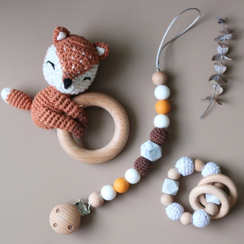 Giá Đỡ Núm Vú Giả Dạng Chuỗi Kẹp DIY Dành Cho Bé Sơ Sinh Mọc Răng