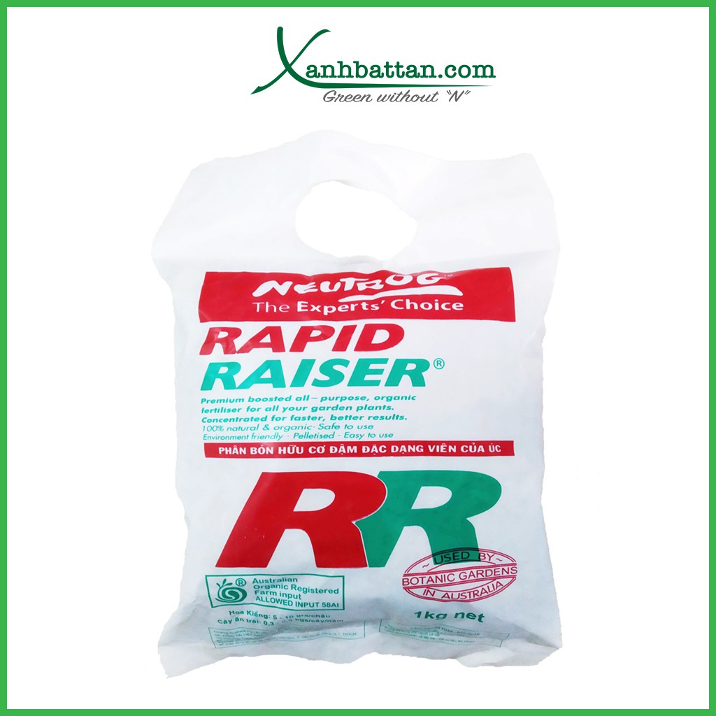 Phân bón hoa hồng Rapid Raiser Dạng hữu cơ 1 Kg