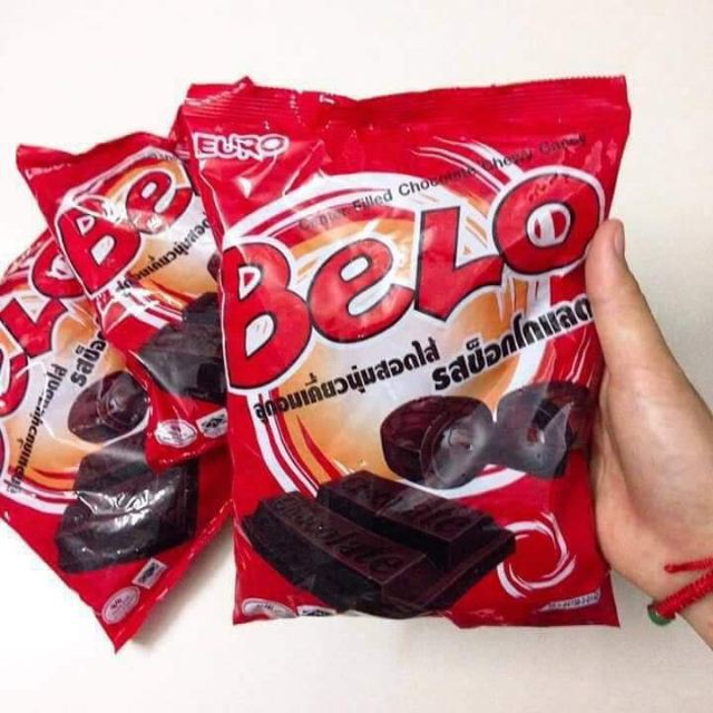 |Kẹo Túi Thái| Kẹo Chocolate Chewy Belo 150g