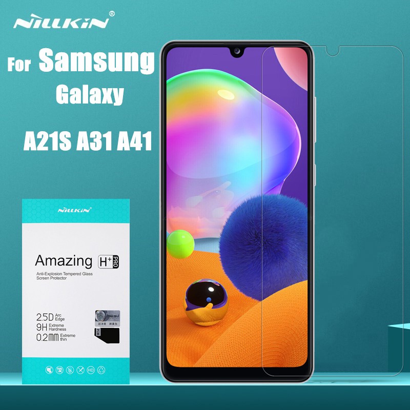 Kính cường lực Nillkin Amazing 9H 0.3MM/H+ Pro 0.2MM chống vỡ cho Samsung Galaxy A21S A31 A41 Glass
