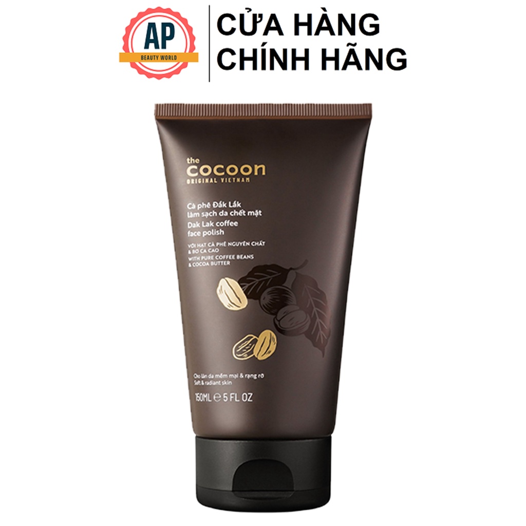 Tẩy da chết mặt CoCoon Cà phê Đắk Lắk làm sạch da chết mặt 150ml