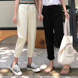 [Order] Quần baggy 2 màu be & đen