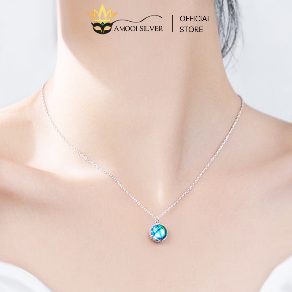 Dây chuyền bạc S925 topaz - Amooi Silver AD148