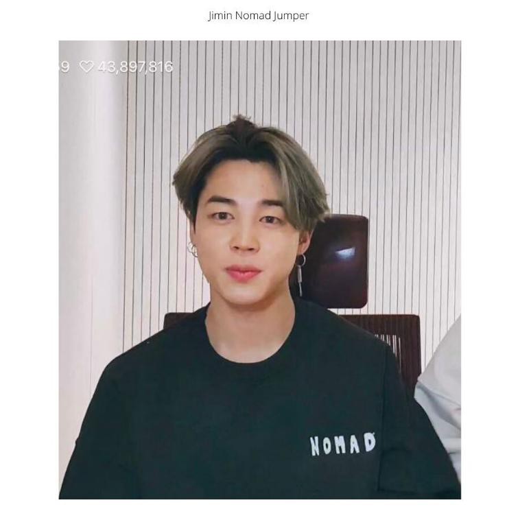 Áo Thun Bts Jumper Jimin Nomad (Art. W3289)