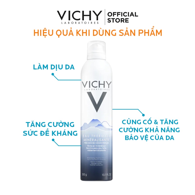 Nước xịt khoáng dưỡng da Vichy Mineralizing Thermal Water 50ml