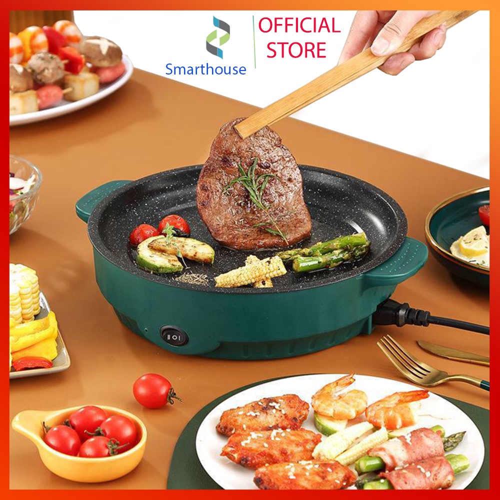 Chảo nướng điện mini đa năng chống dính cao cấp