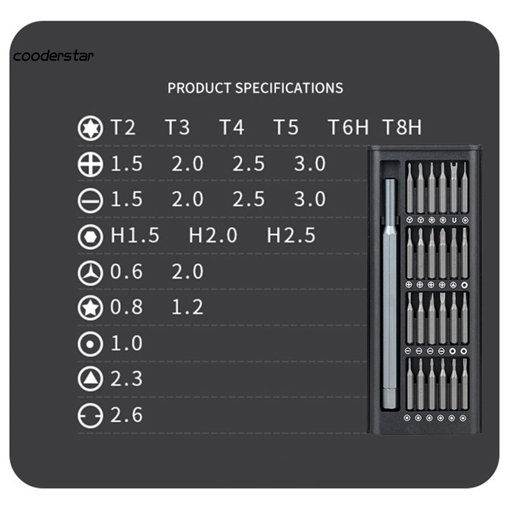 Bộ tuốc nơ vít đa năng chất lượng cao sửa chữa laptop tiện dụng