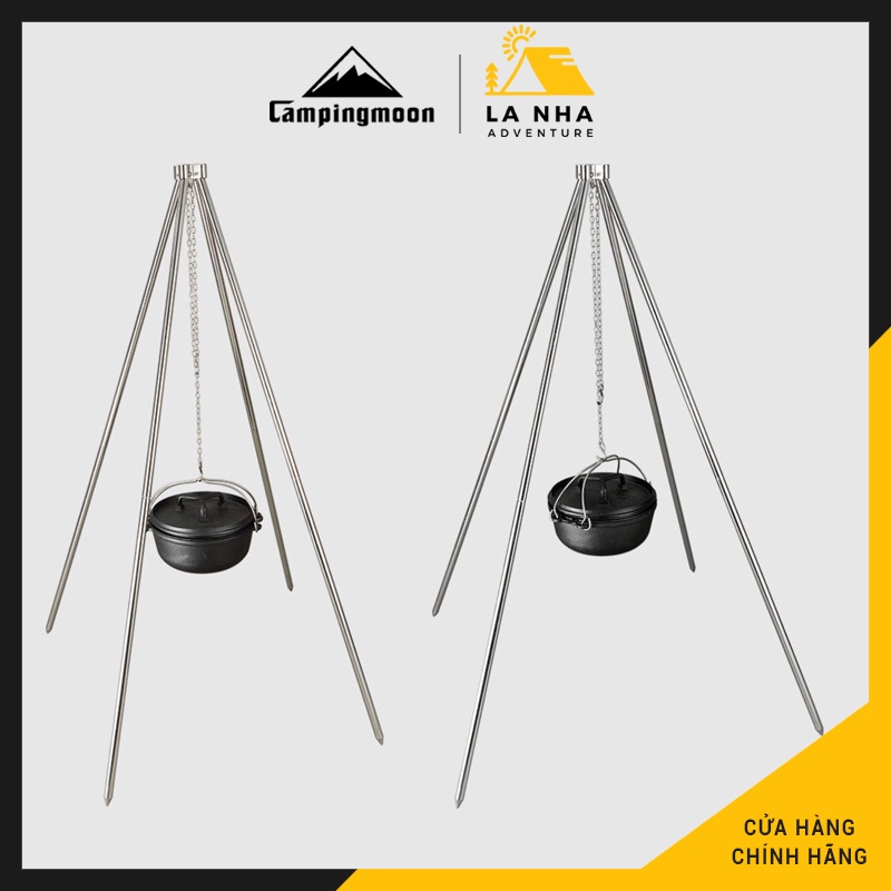 Nồi gang Campingmoon DO-28 Nhật Bản Chính hãng Là Nhà, dùng đi cắm trại, dã ngoại, đa năng