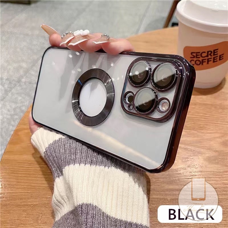 Ốp Điện Thoại Acrylic Nam Châm Chống Rơi Sang Trọng Cho iPhone 7 8 Plus 11 XR 11Pro MAX 12 13 Pro MAX X XS MAX SE 2020