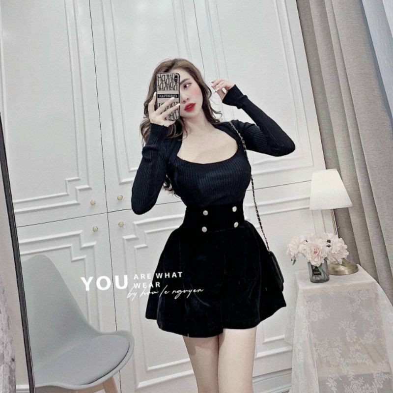 Bigsize - ÁO CỔ Vuông len tăm hàng quảng châu 50-80kg | BigBuy360 - bigbuy360.vn