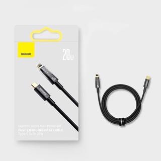 Cáp tự ngắt C to Lightning 20W Baseus Explorer Series