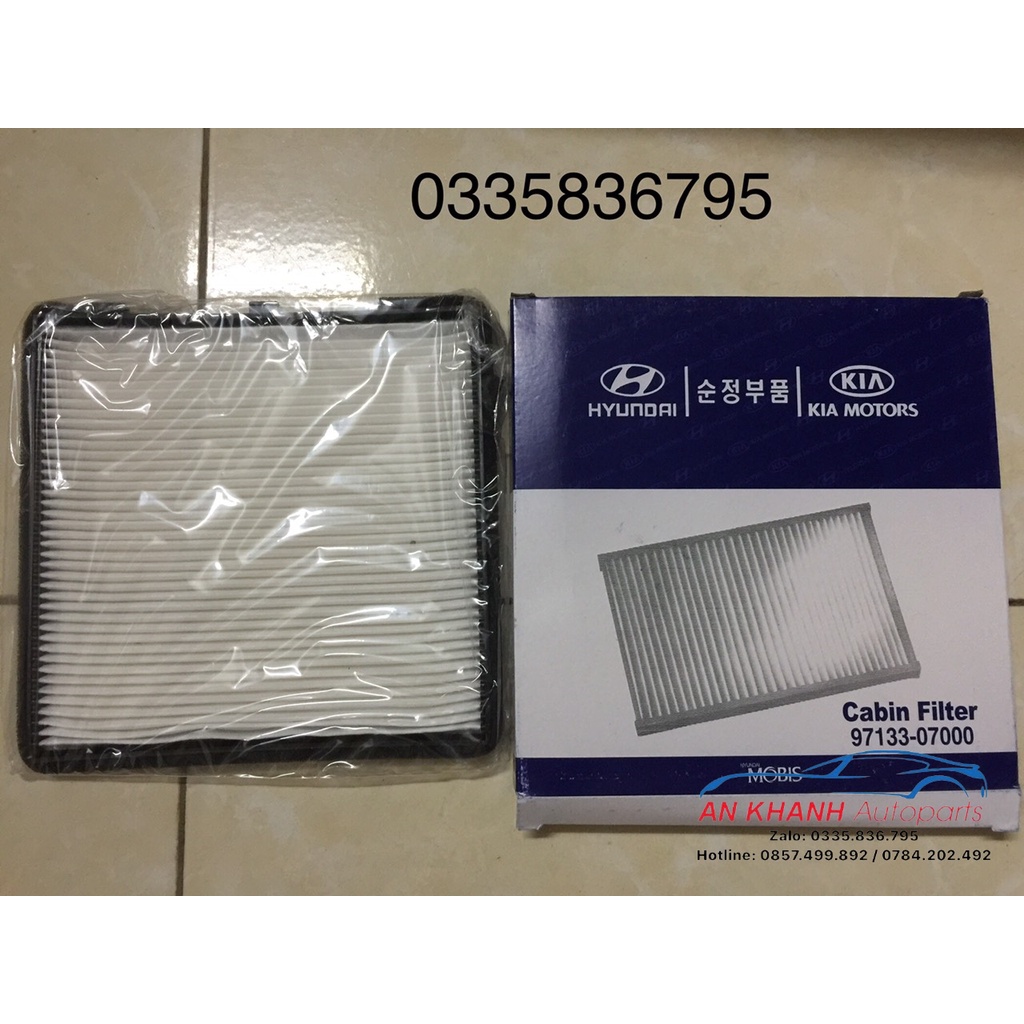 [Sỉ-Lẻ] Lọc gió điều hòa, máy lạnh xe Hyundai I10, Kia Morning, Hyundai Eon (Mã: 0713307000/9713307010)