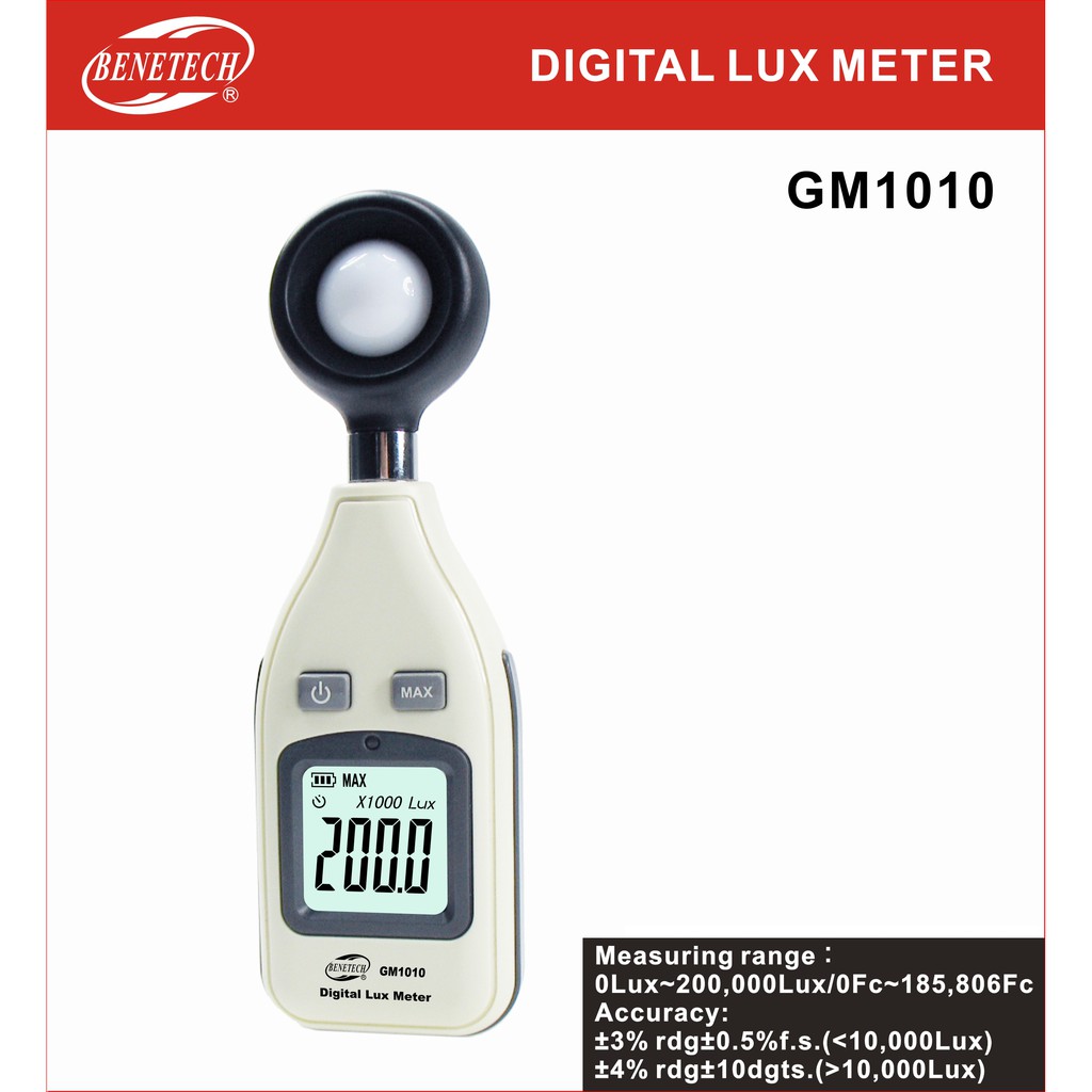 Máy đo cường độ ánh sáng GM1010