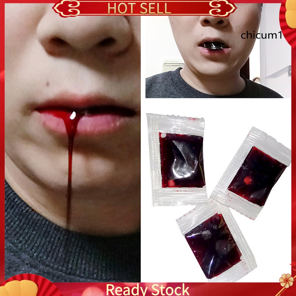 (Hàng Mới Về) Túi Máu Giả 3ml Hóa Trang Halloween