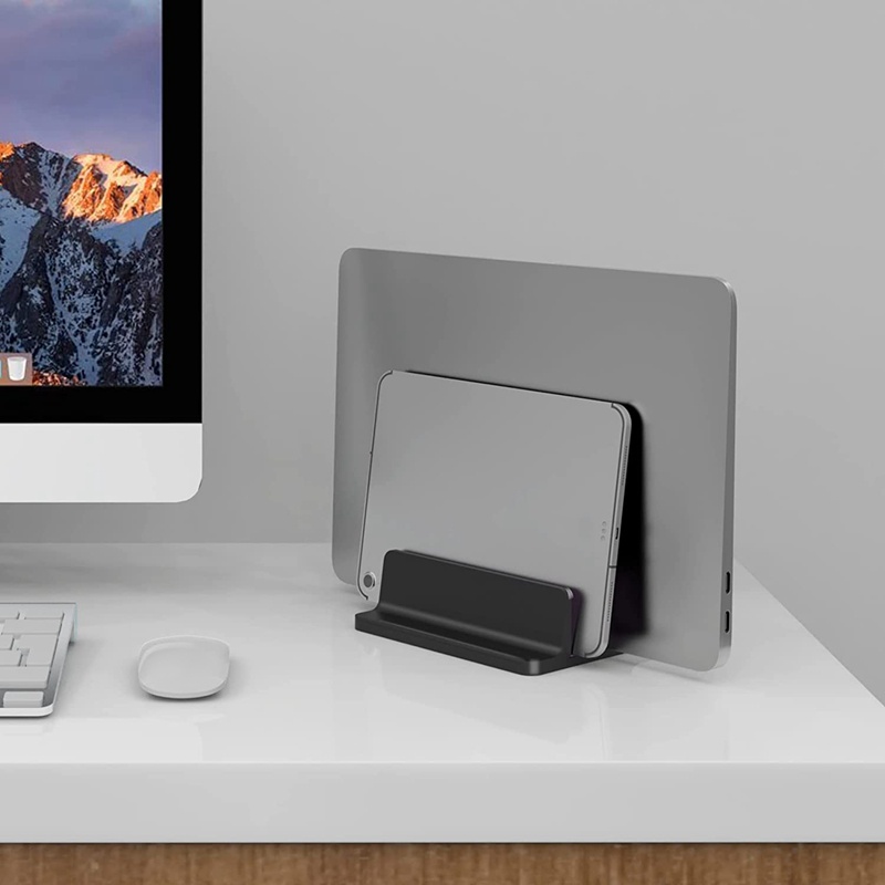 Giá Đỡ Laptop Bằng Nhôm Để Bàn Có Thể Điều Chỉnh (2 Ngăn) Phù Hợp Với Tất Cả Các Loại Điện Thoại / Laptop