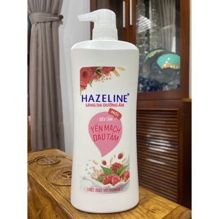 Sữa tắm Hazeline sáng da dưỡng ẩm yến mạch dâu tằm 900g