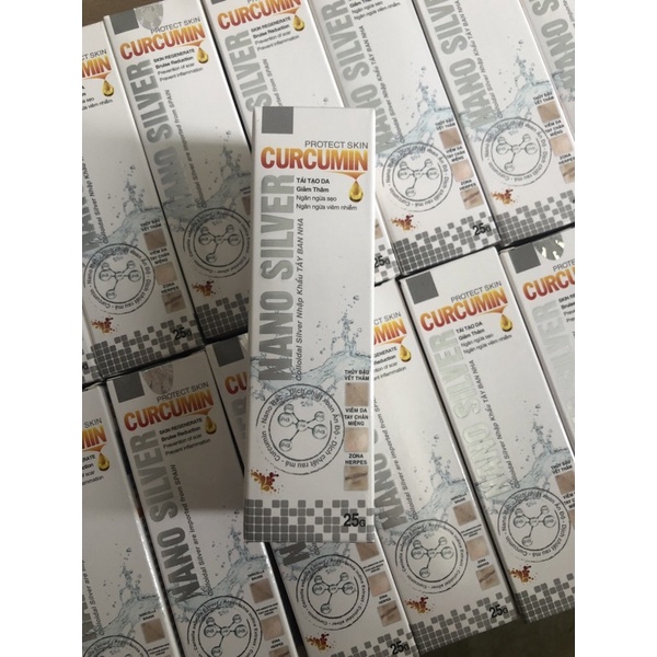 Nano silver curcumin 25g -kem bôi ngoài da k để lại sẹo