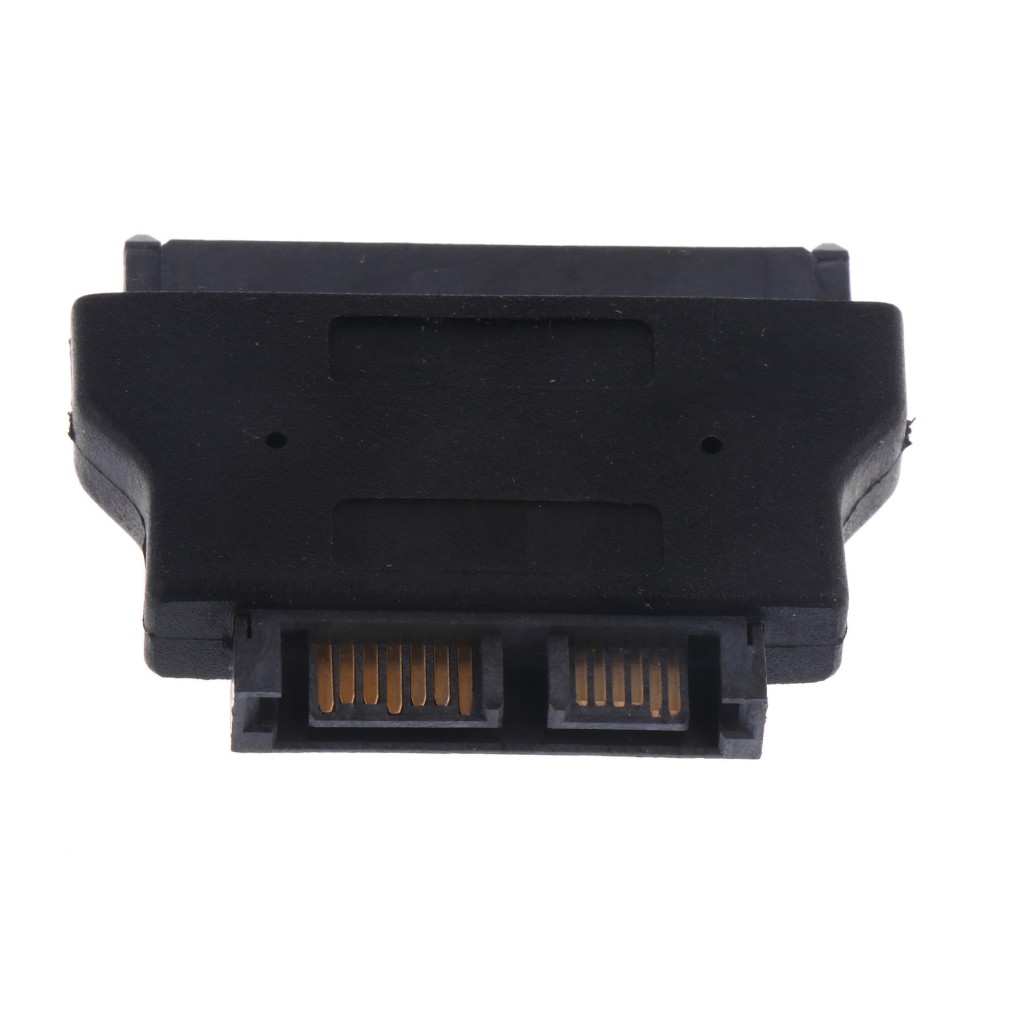 2x Sata 22 Pin Female To Slim Sata 13pin Male Adapter 2.5 '' Drive Sata Converter