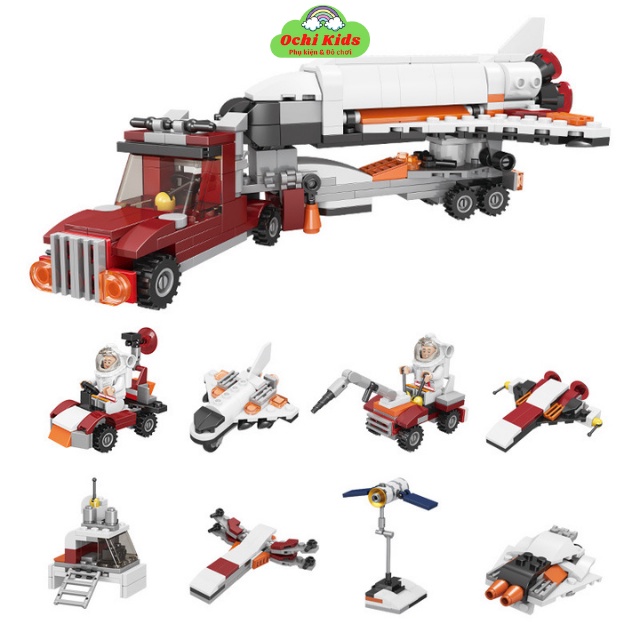 Bộ xếp hình lego nhỏ, bộ lắp ráp mô hình kích thích trí tuệ và rèn kiên nhẫn cho bé Ochi kids