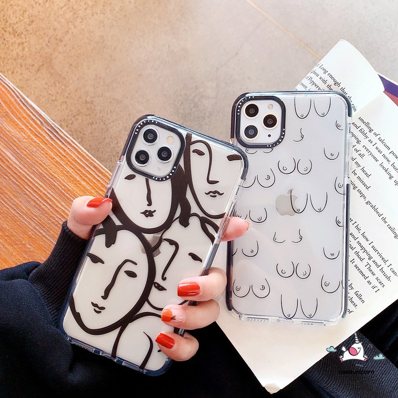 Ốp điện thoại trong suốt cho iPhone 11 Pro Max iPhone 6 6s 7 8 Plus X XR XS MAX SE 2020