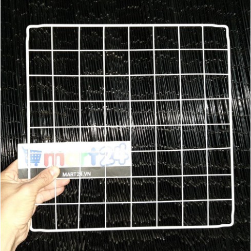 Khung lưới sắt trang trí 35x35cm có 3 màu trắng đen hồng