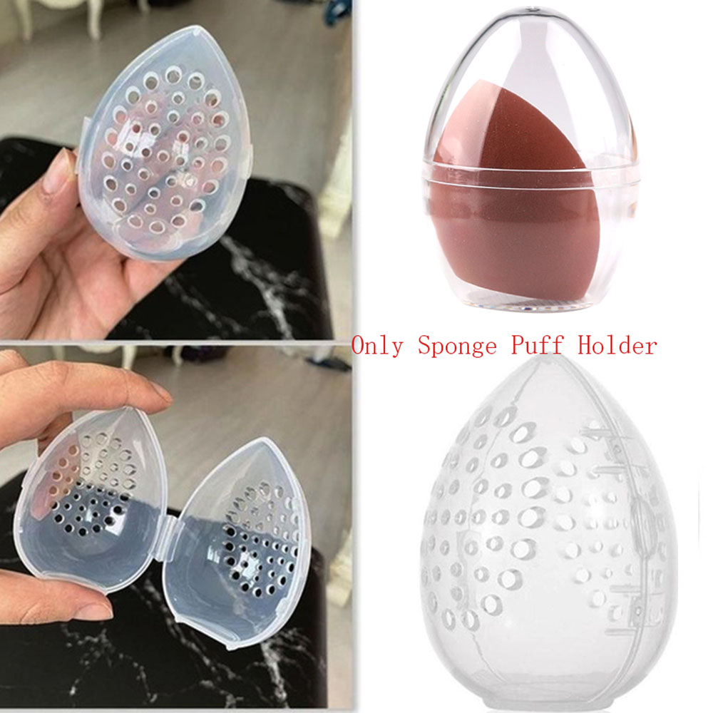 Hộp Đựng Mút Trang Điểm Màu Sắc Trong Suốt Chất Lượng Cao Tiện Lợi