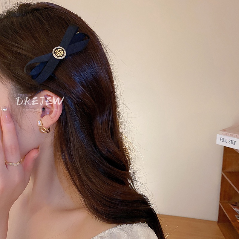 DREJEW Kẹp Tóc Hình Nơ / Ngôi Sao / Hoa Đính Ngọc Trai Kiểu Pháp Thanh Lịch