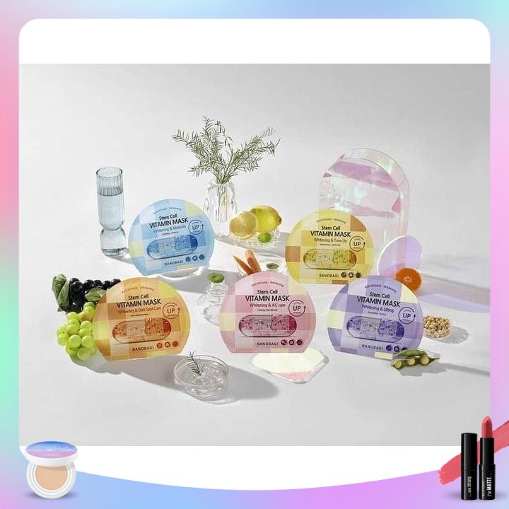 Mặt nạ Banobagi Vitamin Mask mẫu mới 2022 / Banobagi stem đủ màu
