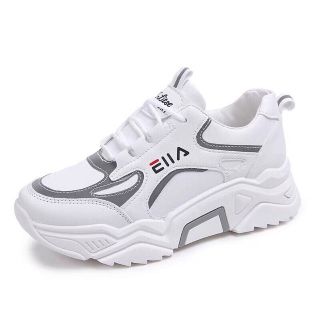 Giày thể thao nữ độn đế phản quang EILAA