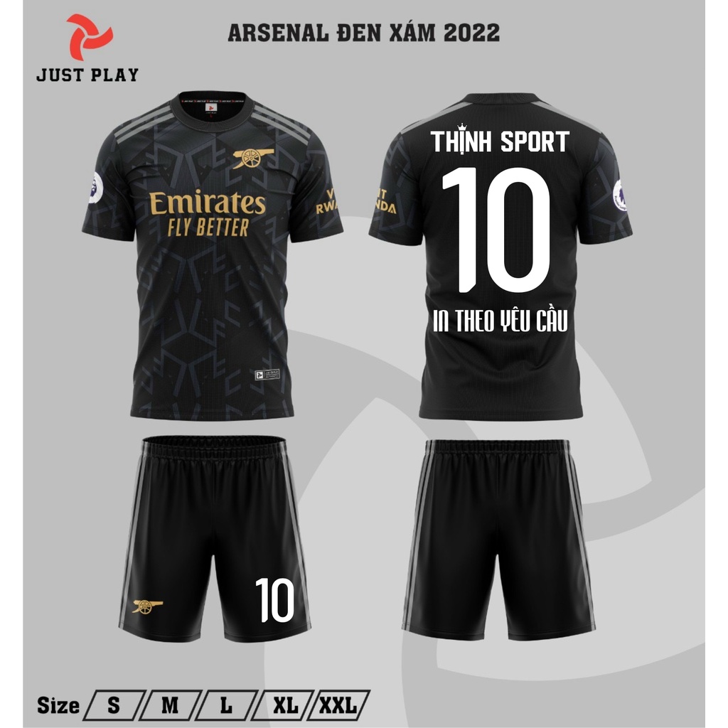 Bộ quần áo đá banh Arsenal, Bộ quần áo bóng đá in tên và số theo yêu cầu
