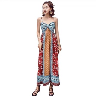 [order ] váy boho họa tiết