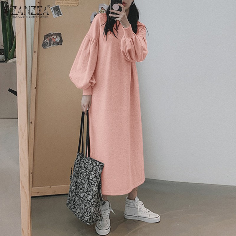 ZANZEA Đầm dài xẻ tà thời trang nữ dễ thương | BigBuy360 - bigbuy360.vn