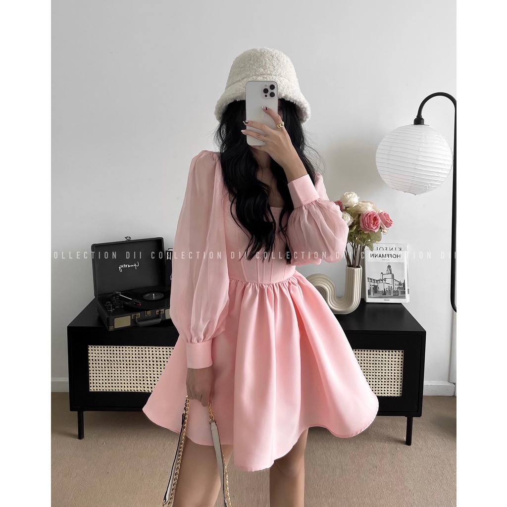 DII COLLECTION - Đầm thiết kế dáng corset cao cấp phối tay voan