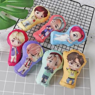 KPOP BTS Plush Pillow Keychain Anime pillow Keyring