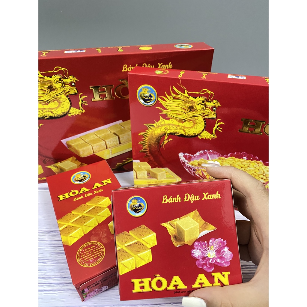 Bánh Đậu Xanh Hòa An Đặc Sản Hải Dương 100g/200g/320g/450g Hàng Chính Hãng- Thơm Ngon Bổ Dưỡng