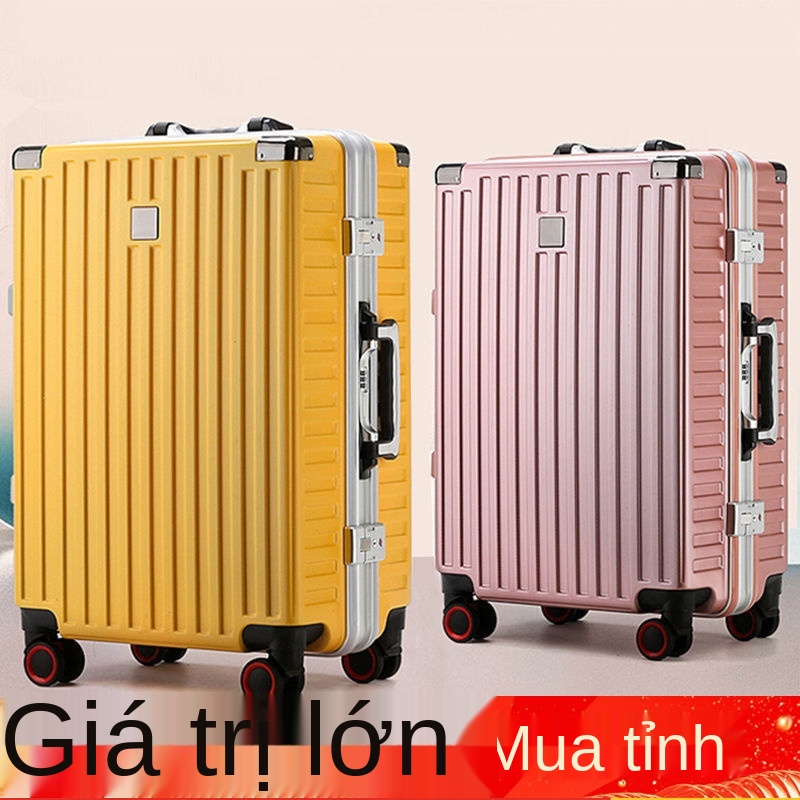 THộp đựng bánh xe đẩy đa năng khung nhôm 20 ngăn nam 24 vali sinh viên mật khẩu du lịch nữ 26 inch