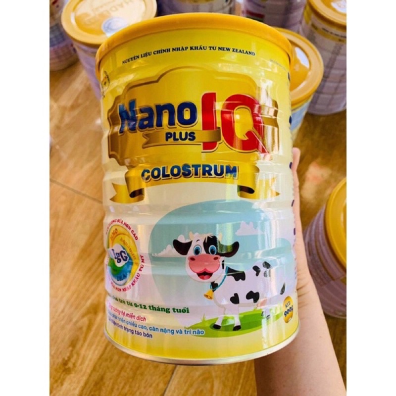 Sữa NaNo IQ Plus Colostrum dành cho trẻ từ 0-12 tháng (hàng kèm quà tặng)