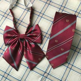 [CÓ SẴN] Nơ đồng phục cà vạt họa tiết vương miện nhỏ