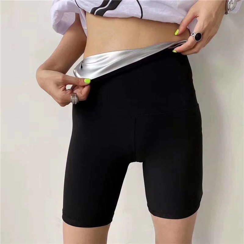 New Sauna Pants Women, Polymer Weight Loss Thermo Shapers, Hot Sweat Body Shaper Yoga Pants, Fat Burner Workout Capris