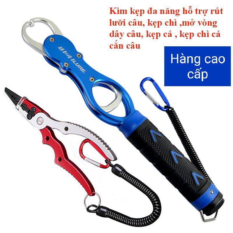 Bộ Kìm Kẹp Cá Đa Năng Gỡ, Buộc lưỡi câu cá Cao cấp