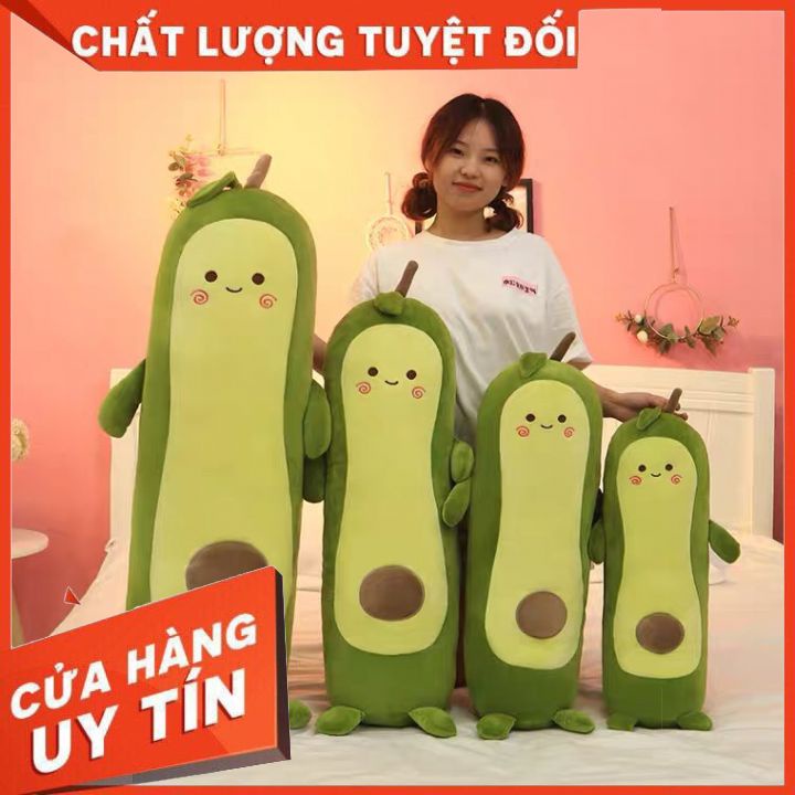 ❤️Sỉ Giá Xưởng❤️ Gấu Bông Hình Trái Bơ, Gối Ôm Bơ, Thú Bông Bơ Dài Siêu Yêu 40