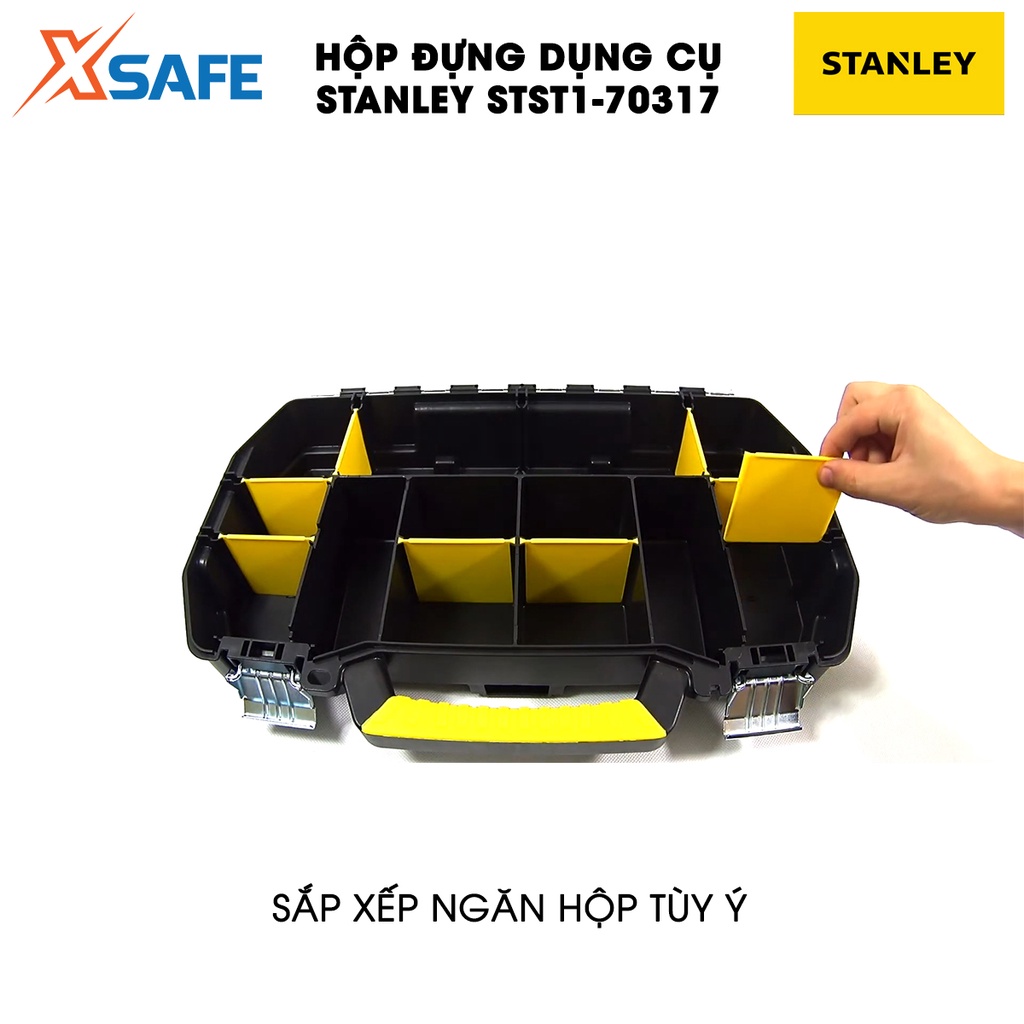 Hộp dụng cụ nhựa 19″ STANLEY STST1-70317 có khay đựng phụ kiện, kích thước 55.6x32x24.9cm [chính hãng][xsafe]