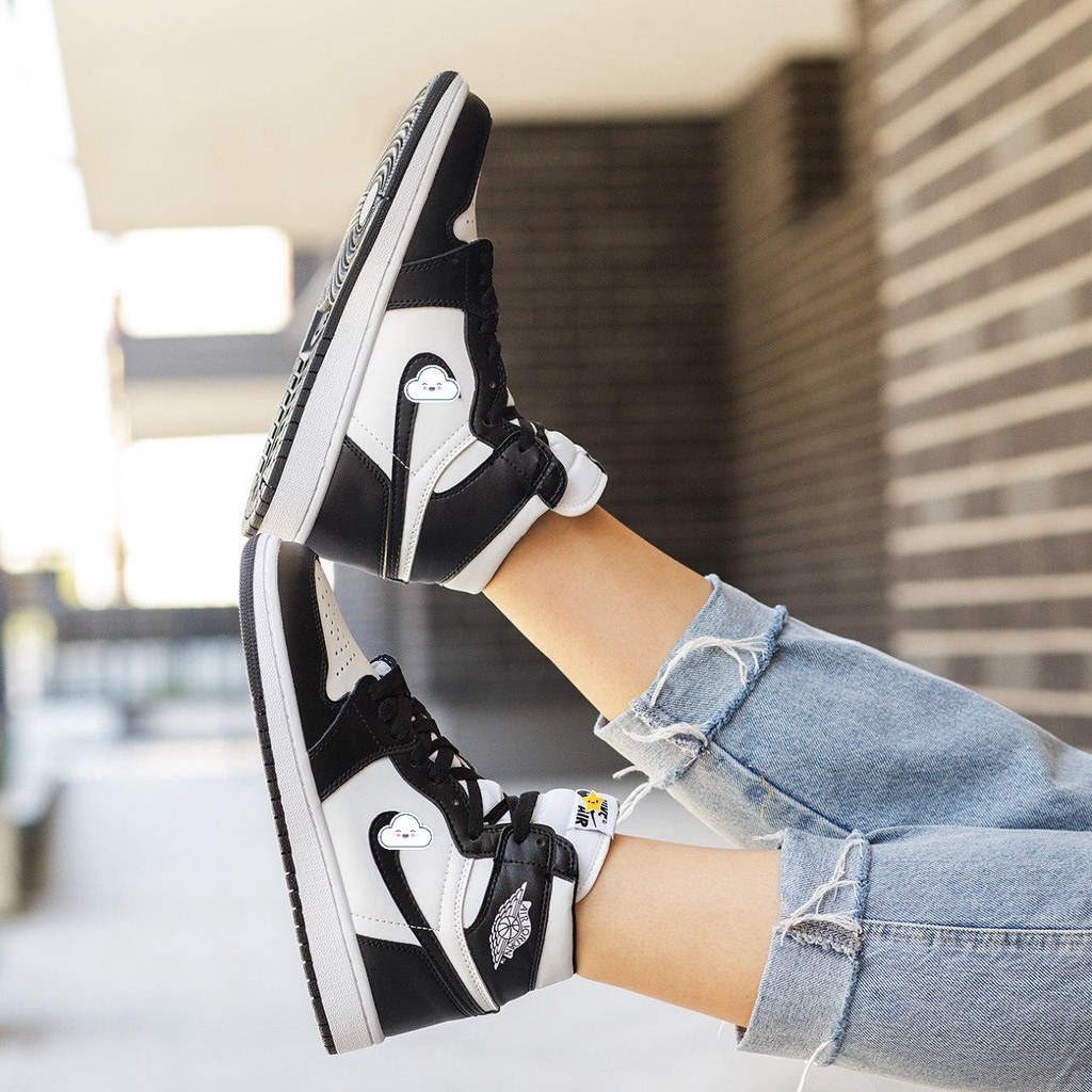 𝐆𝐢à𝐲 thể thao 𝐉𝐨𝐫𝐝𝐚𝐧 cổ cao đen trắng ⚡️𝐅𝐑𝐄𝐄 𝐒𝐇𝐈𝐏⚡️ Giày sneaker 𝐉𝐨𝐫𝐝𝐚𝐧 high panda đen trắng nam nữ hàng cao cấp vnxk