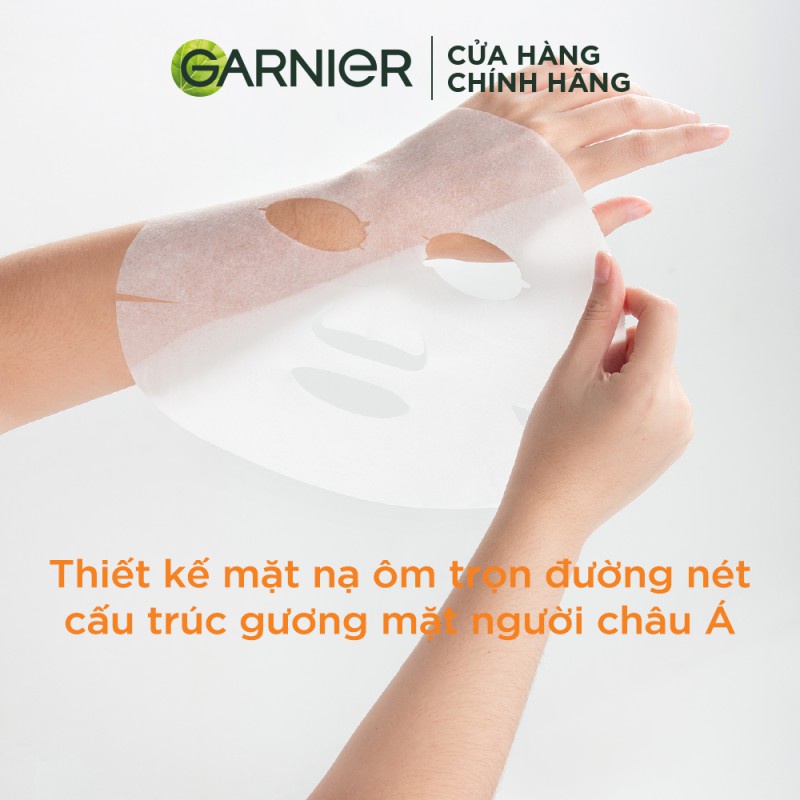 Bộ 5 mặt nạ tinh chất Quả Yuzu và Vitamin C sáng da tức thì Garnier 28g