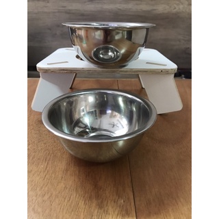 Bát inox sâu lòng đựng thức ăn cho mèo/cún
